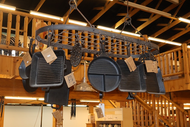 Item Image for Massive amount of cast iron, Seiko Clocks, Kitchen wares, Quilts, Candles & More