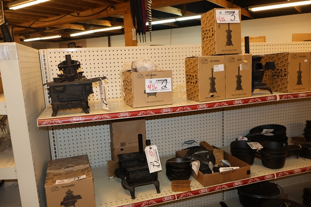 Item Image for Massive amount of cast iron, Seiko Clocks, Kitchen wares, Quilts, Candles & More