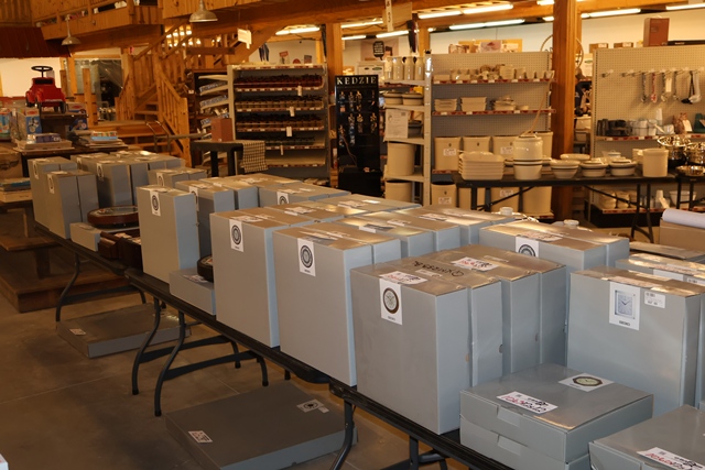 Item Image for Massive amount of cast iron, Seiko Clocks, Kitchen wares, Quilts, Candles & More