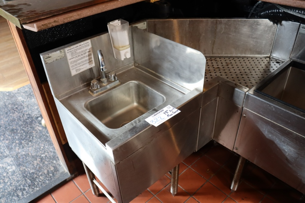 Regency 21 x 18 Stainless Steel Drop-In Hand Sink with Ice Bin