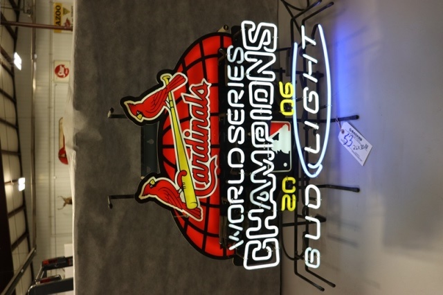 St. Louis Cardinals Neon Sign Table Lamp Display