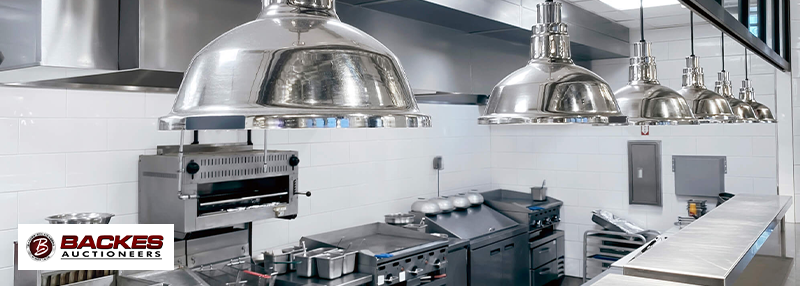 Image for Commercial kitchen with clean countertop.